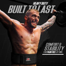 DXM SPORTS Weight Lifting Belt 4" Wide Weight Training Powerlifting Workout Gym Belts - Black 7 image