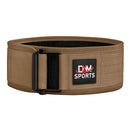 DXM SPORTS Weight Lifting Belt 4" Wide Weight Training Powerlifting Workout Gym Belts - Tan 57 image