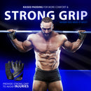 DXM SPORTS Men Weight Lifting Workout Gloves Half Finger Anti-Slip Leather Gloves for Gym, Exercise, Fitness, Cycling, Training, Outdoor Sports - Blue 3 image