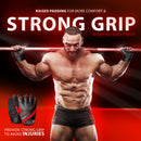 DXM SPORTS Men Weight Lifting Workout Gloves Half Finger Anti-Slip Leather Gloves for Gym, Exercise, Fitness, Cycling, Training, Outdoor Sports - Red 11 image