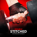 DXM SPORTS Men Weight Lifting Workout Gloves Half Finger Anti-Slip Leather Gloves for Gym, Exercise, Fitness, Cycling, Training, Outdoor Sports - Red 13 image