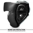 DXM Sports Full-Face Boxing Headgear Black/Silver Premium Sparring Protection 36 image