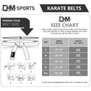 DXM SPORTS Karate Belts Martial Arts Uniform Ranking Belts for Kids & Adult - White 38 image