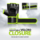 DXM Sports Half Finger Open Palm MMA Grappling Gloves - Green 32 image