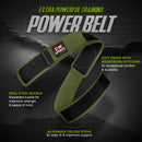 DXM SPORTS Weight Lifting Belt 4" Wide Weight Training Powerlifting Workout Gym Belts - Green 28 image