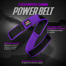 DXM SPORTS Weight Lifting Belt 4" Wide Weight Training Powerlifting Workout Gym Belts - Purple 45 image
