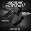 DXM SPORTS Weight Lifting Belt 4" Wide Weight Training Powerlifting Workout Gym Belts - Gray 20 image