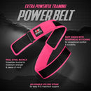 DXM SPORTS Weight Lifting Belt 4" Wide Weight Training Powerlifting Workout Gym Belts - Pink 36 image