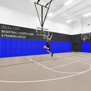 Gym Wall Padding 72" x 24" x 2" Thick Foam Panels Waterproof Safety Mat - Blue 16 image