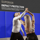 Gym Wall Padding 72" x 24" x 2" Thick Foam Panels Waterproof Safety Mat - Blue 14 image