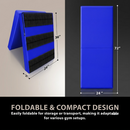 Gym Wall Padding 72" x 24" x 2" Thick Foam Panels Waterproof Safety Mat - Blue 11 image