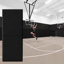 Gym Wall Padding 72" x 24" x 4" Thick Foam Panels Waterproof Safety Mat - Black 1 image