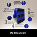 Gym Wall Padding 72" x 24" x 4" Thick Foam Panels Waterproof Safety Mat - Blue 12 image