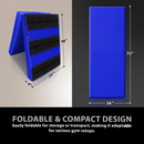 Gym Wall Padding 72" x 24" x 4" Thick Foam Panels Waterproof Safety Mat - Blue 11 image