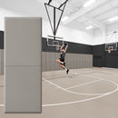 Gym Wall Padding 72" x 24" x 4" Thick Foam Panels Waterproof Safety Mat - Gray 17 image