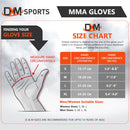 DXM Sports MMA Grappling Gloves Size Guide 42 image