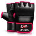 DXM Sports Half Finger Open Palm MMA Grappling Gloves - Pink