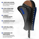 DXM Taekwondo Racket Pad Single Target Mitt Karate Kick Strike Floppy Paddle/Clapper - Black & Blue 3 image