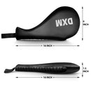 DXM Taekwondo Racket Pad Single Target Mitt Karate Kick Strike Floppy Paddle/Clapper - Black & White 7 image