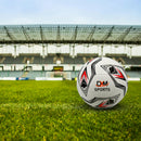 DXM Sports DYNAMO Training Soccer Ball Size 5 White/Black/Red/Grey 4 image