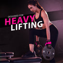 DXM Sports Workout Gloves for Women, Half Finger Padded Weight Lifting Training Fitness Gym Gloves - Pink 21 image