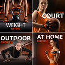 DXM Sports Workout Gloves for Women, Half Finger Padded Weight Lifting Training Fitness Gym Gloves - Orange 19 image