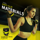 DXM Sports Workout Gloves for Women, Half Finger Padded Weight Lifting Training Fitness Gym Gloves - Yellow 31 image