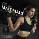 DXM Sports Workout Gloves for Women, Half Finger Padded Weight Lifting Training Fitness Gym Gloves - Black 4 image