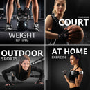 DXM Sports Workout Gloves for Women, Half Finger Padded Weight Lifting Training Fitness Gym Gloves - Black 6 image