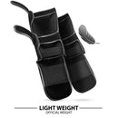 DXM Sports Shin Instep Guards Black/Silver For MMA Martial Arts Kicking Sparring Training Gear, BJJ Karate Boxing Taekwondo 8 image