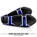 DXM Sports Shin Instep Guards Blue/White For MMA Martial Arts Kicking Sparring Training Gear, BJJ Karate Boxing Taekwondo 6 image