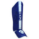 DXM Sports Shin Instep Guards Blue/White For MMA Martial Arts Kicking Sparring Training Gear, BJJ Karate Boxing Taekwondo 7 image