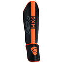 DXM Sports Shin Instep Guards Black/Orange For MMA Martial Arts Kicking Sparring Training Gear, BJJ Karate Boxing Taekwondo 4 image