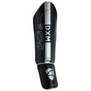 DXM Sports Shin Instep Guards Black/Silver For MMA Martial Arts Kicking Sparring Training Gear, BJJ Karate Boxing Taekwondo 4 image
