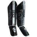 DXM Sports Shin Instep Guards Black/Silver For MMA Martial Arts Kicking Sparring Training Gear, BJJ Karate Boxing Taekwondo 5 image
