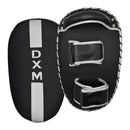 DXM Sports Muay Thai Pads PU Leather Curved Kickboxing Training Strike Shield Silver/Black  4 image